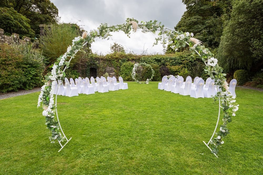 Wedding in the garden at The Bedford Hotel