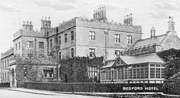 Old photo of The Bedford Hotel in Tavistock